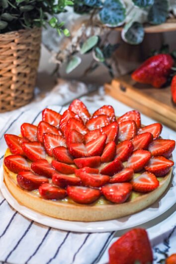 crostata fragole e crema