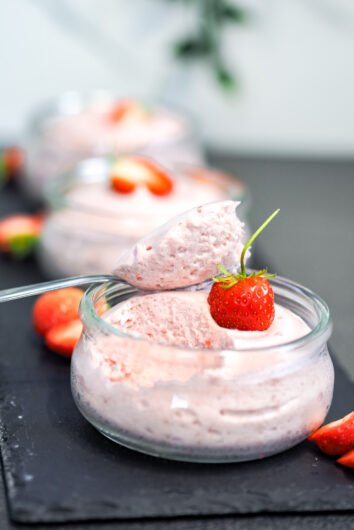 mousse fragola leggera
